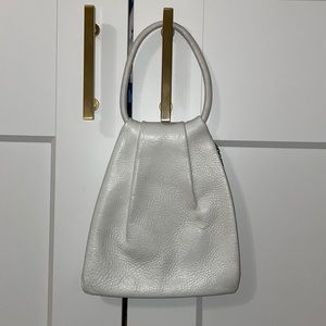 Vintage Leather White Purse